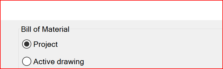 autocad bill of material